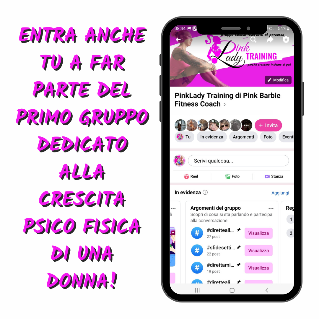 Gruppo Chiuso Social Pink barbie Fitness Coach